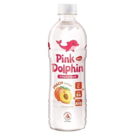 PINK DOLPHIN PEACH 500ML 24’S