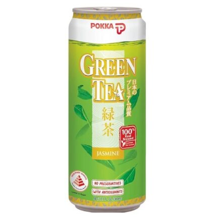 POKKA GREEN TEA CAN 300ML 24’S