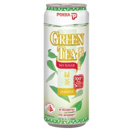 POKKA GREEN TEA NO SUGAR CAN 24’S