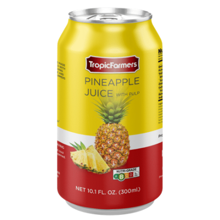 TROPIC FARMERS PINEAPPLE WITH PULP CAN 300ML 24’S