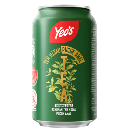 YEOS HARVEST GREEN TEA CAN 24’S